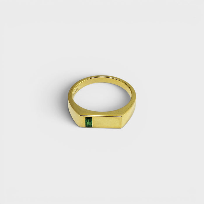 Gold Emerald Ring - Monis Anas Jewellers