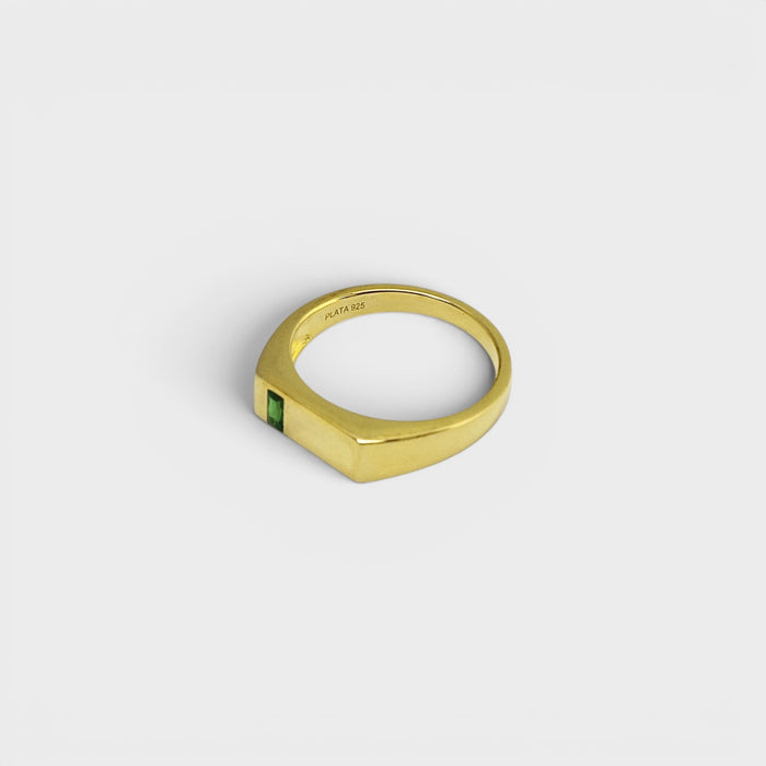 Gold Emerald Ring - Monis Anas Jewellers