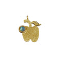 Gold Vermeil Apple Shape Ethiopian Opal Charm Pendant - K Jewelry Accessories
