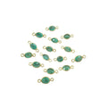 Gold Vermeil Connector Emerald Charms For Bracelet - K Jewelry Accessories