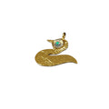 Gold Vermeil Duck Shape Ethiopian Opal Charm - K Jewelry Accessories