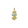 Gold Vermeil Ethiopian Fire Opal Charm Dainty Jewelry - K Jewelry Accessories