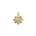 Gold Vermeil Ethiopian Fire Opal Dainty Charm Star Beautiful - K Jewelry Accessories
