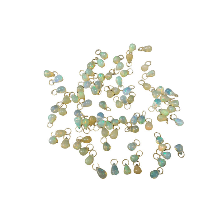 Gold Vermeil Ethiopian Opal Drilled Charms for Multipurpose - K Jewelry Accessories
