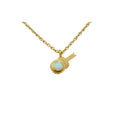 Gold Vermeil Ethiopian Opal Guitar Charm Pendant Findings - K Jewelry Accessories