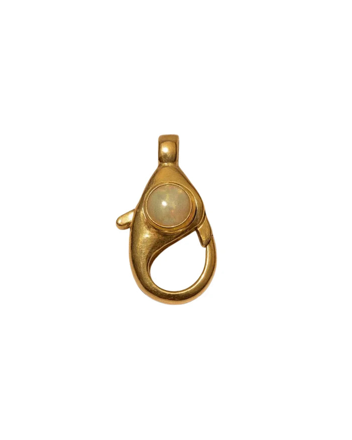 Gold Vermeil Ethiopian Opal Lobster Clasp | 925 Silver Jewelry Connector