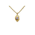 Gold Vermeil Ethiopian Opal Minimalist Charm Pendant - K Jewelry Accessories