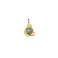 Gold Vermeil Ethiopian Opal Minimalist Charm Pendant - K Jewelry Accessories