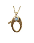 Gold Vermeil Lobster Clasp: Blue Labradorite Gemstone Connector