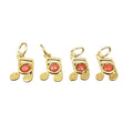 Gold Vermeil Musical Note Coral Pendant - K Jewelry Accessories