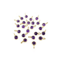 Gold Vermeil Purple Amethyst Charms Minimalist - K Jewelry Accessories