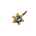 Gold Vermeil Rainbow Moonstone Teeny Tiny Star Charm - K Jewelry Accessories