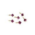Gold Vermeil Rhodolite Garnet Charm Pendant Gift For Her - K Jewelry Accessories