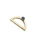 Gold Vermeil Swiss Blue Topaz Clasp: Sterling Silver Connector