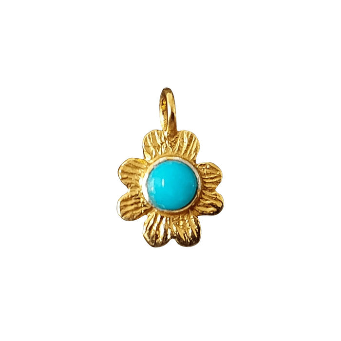Gold Vermeil Wholesale Turquoise Charms - K Jewelry Accessories