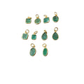 Gold Vermeil Zambian Emerald Bezel Pendant - K Jewelry Accessories