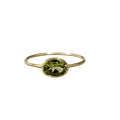 Green Peridot Ring - Elegant 14k Gold Design - K Jewelry Accessories