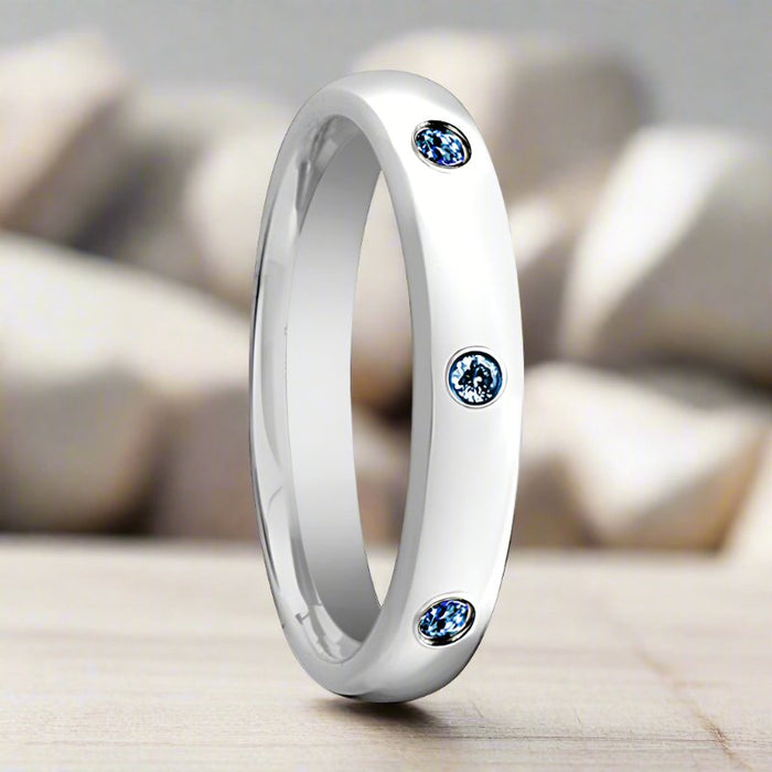 HALIA Tungsten Carbide men's wedding band, image 3