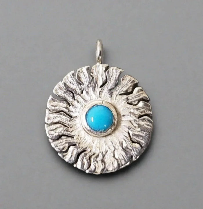 Handcrafted 925 Silver Turquoise Charm High Quality - K Jewelry Accessories