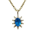 Handmade 14k Gold Neon Apatite Pendant - K Jewelry Accessories