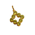 Handmade 14K Gold Peridot Kite Pendant : August Birthstone Jewelry
