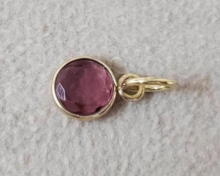 Handmade 14k Gold Pink Tourmaline Pendant: Bezel Setting Gemstone - K Jewelry Accessories