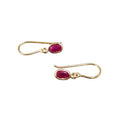 Handmade 18k Gold Ruby Drop Earrings - K Jewelry Accessories
