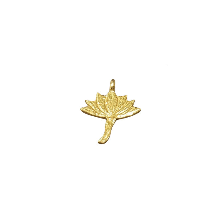 Handmade 925 Gold Vermeil Lotus Charm - K Jewelry Accessories