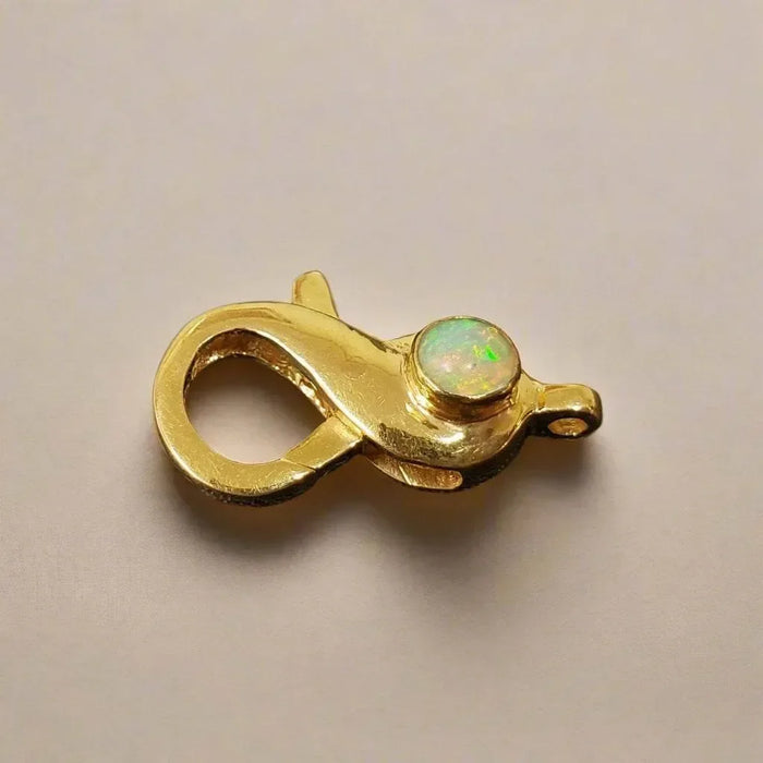 Handmade Gold Vermeil Ethiopian Opal Lobster Clasps - K Jewelry Accessories