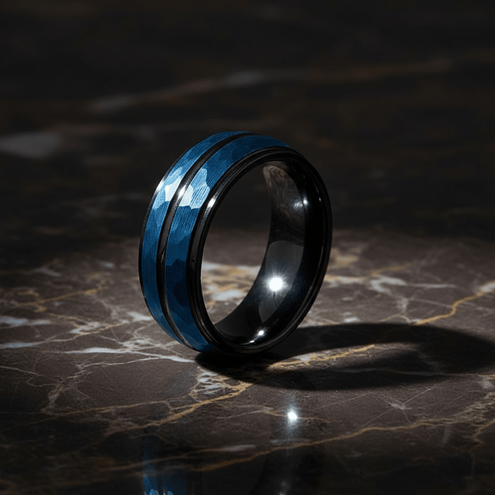 HARLO — alternate angle — men's tungsten carbide wedding ring | Aydins Jewelry