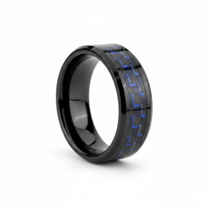 HAWTHORN — hero shot — men's tungsten carbide wedding ring | Aydins Jewelry