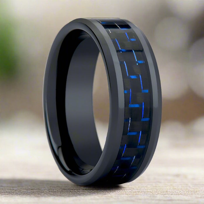 HAWTHORN — lifestyle on hand — men's tungsten carbide wedding ring | Aydins Jewelry