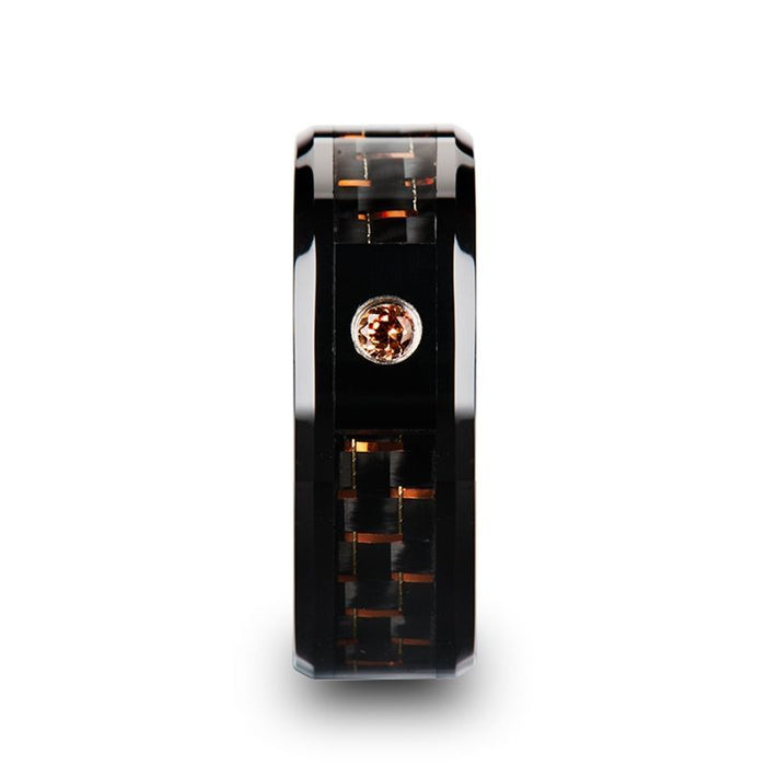 HELSING Black Ceramic men's wedding band, image 2