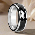 HICKOK Black Ceramic men's wedding band, image 1