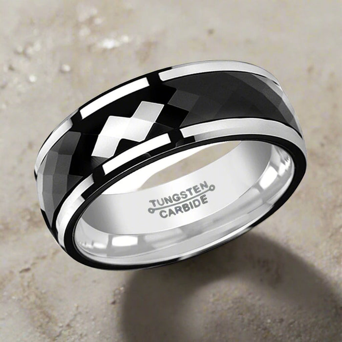 HICKOK Black Ceramic men's wedding band, image 2