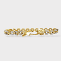 Iced Cuban Link Bracelet – 18K Gold Plated - Monis Anas Jewellers