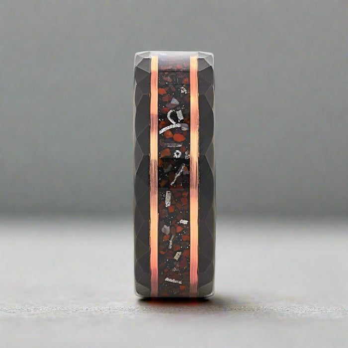 INFERNO Tungsten Carbide men's wedding band, image 4