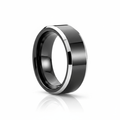 INFERNO — hero shot — men's tungsten carbide wedding ring | Aydins Jewelry
