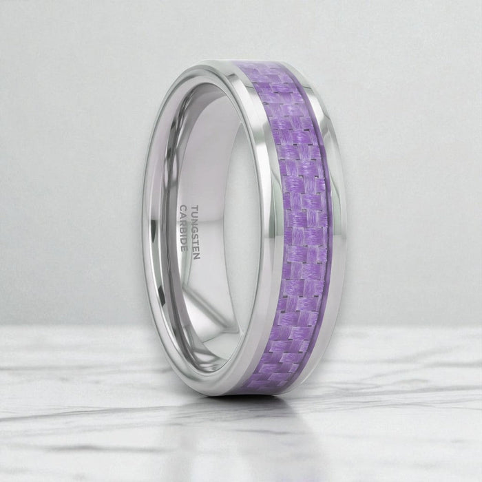 IRIS Tungsten Carbide men's wedding band, image 1