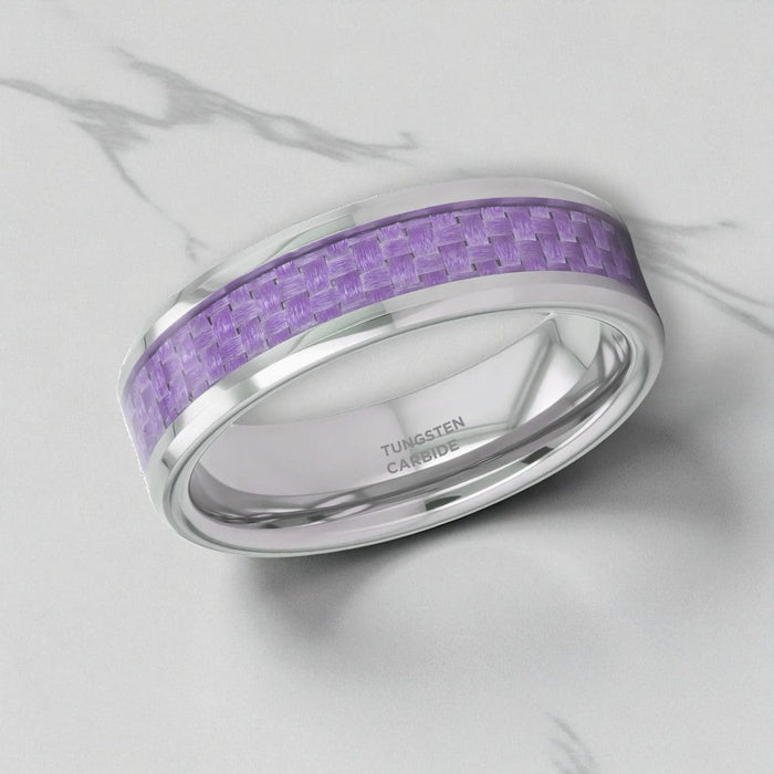 IRIS Tungsten Carbide men's wedding band, image 3