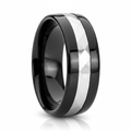 IRONCLAD — hero shot — men's tungsten carbide wedding ring | Aydins Jewelry