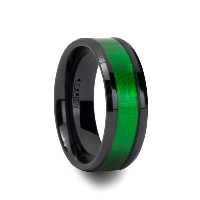 IRVING Ceramic men's wedding band, image 1