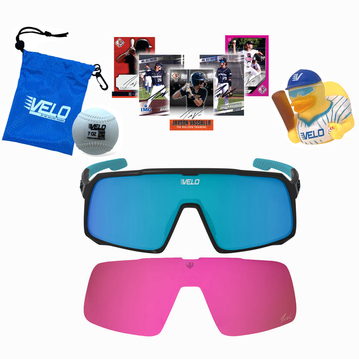 Jax Limited Edition Signature Bundle - Each Pair Gets a 7oz Throwing Baseball Plyo, a Signed Baseball Card and a VELO Duck!
