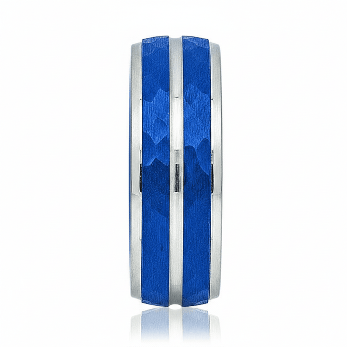 KAMIKAZE — detail view — men's tungsten carbide wedding ring | Aydins Jewelry
