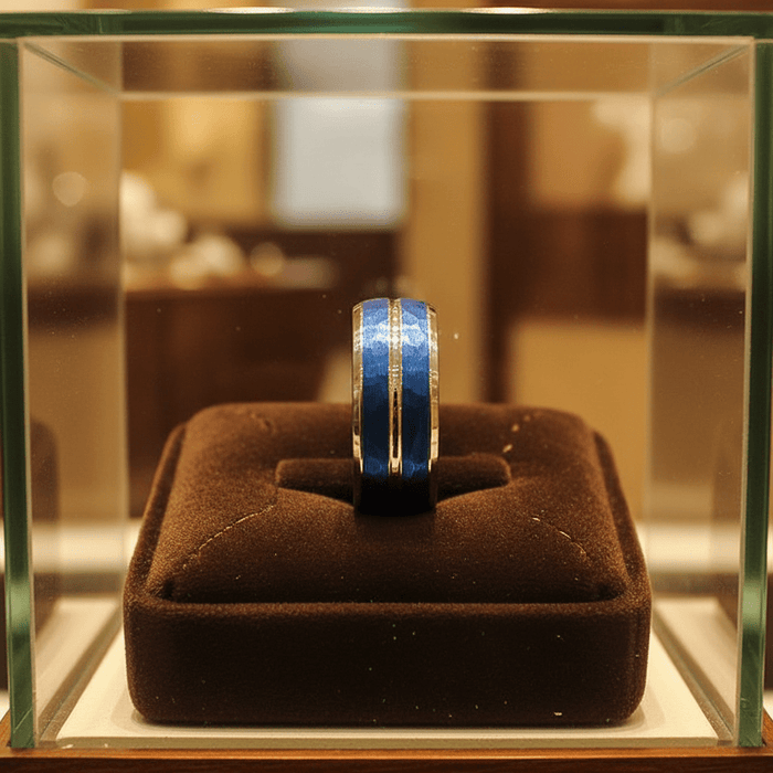 KAMIKAZE — alternate angle — men's tungsten carbide wedding ring | Aydins Jewelry