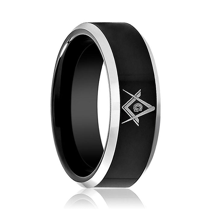 KATANA — hero shot — men's tungsten carbide wedding ring | Aydins Jewelry