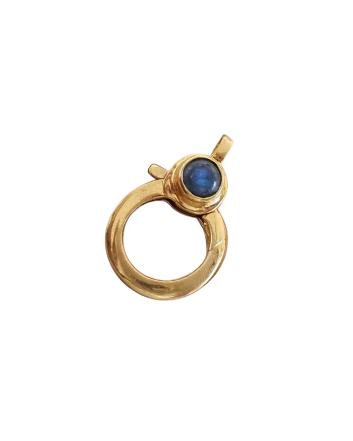 Labradorite Lobster Clasp: 18k Gold Vermeil Sterling Silver Connector