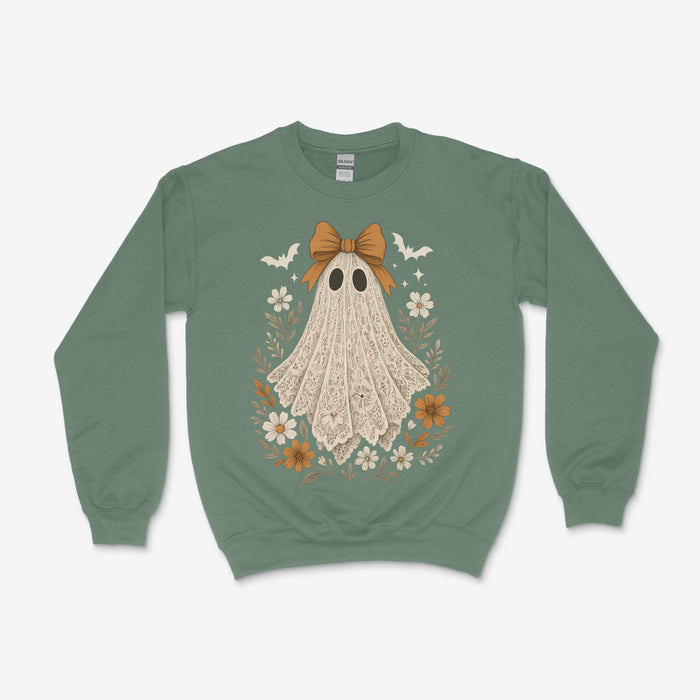 Gildan Sweatshirt- Heather Green / S