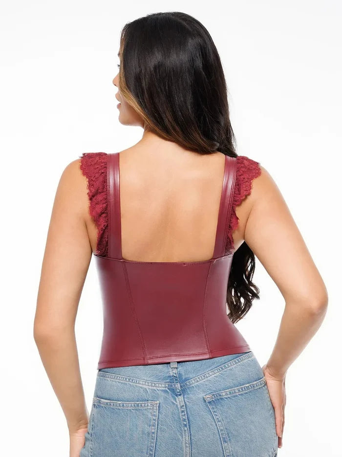 Popilush® Lace Trim Sculpting Camisole Top