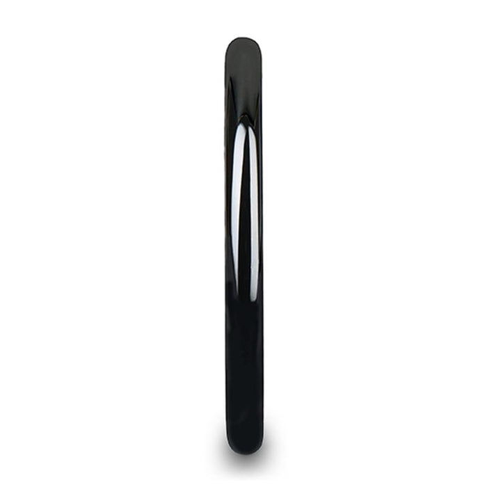 LAUREEN Black Ceramic men's wedding band, image 3